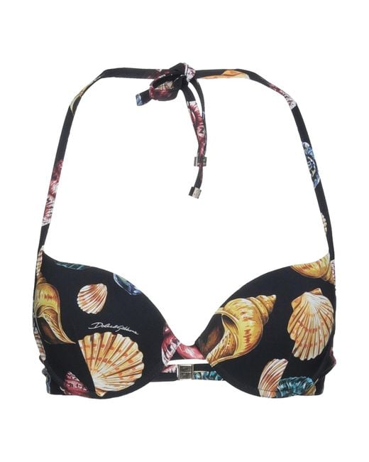Dolce & Gabbana Synthetic Bikini Top in Black Lyst