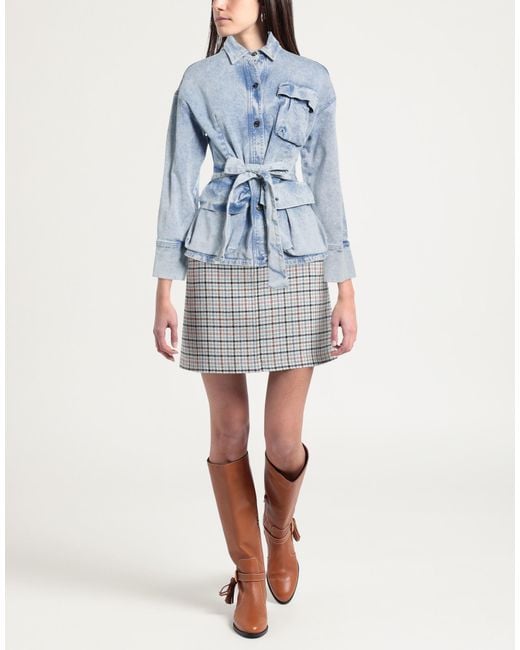 Soallure Blue Denim Outerwear