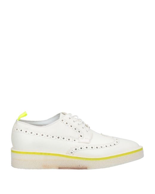 Barracuda White Ivory Lace-Up Shoes Soft Leather