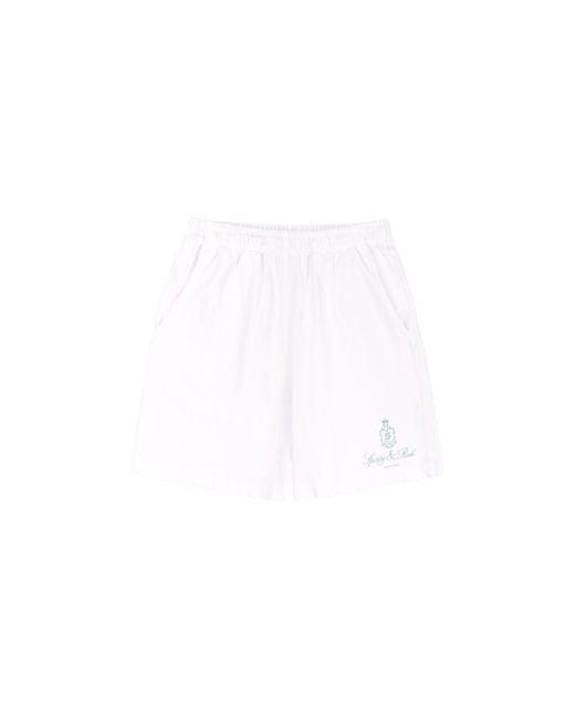 Sporty & Rich White Shorts & Bermudashorts