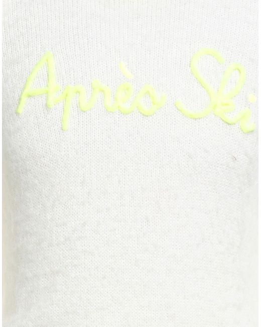 Mc2 Saint Barth Yellow Ivory Sweater Acrylic, Polyamide, Alpaca Wool for men