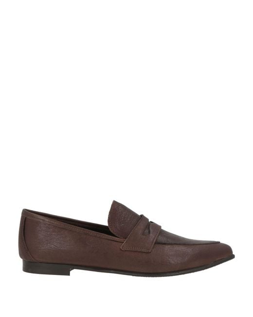 Divine Follie Brown Dark Loafers Leather