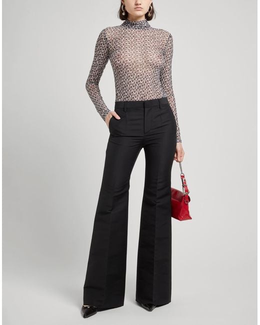 Maje Gray Top Polyester, Elastane