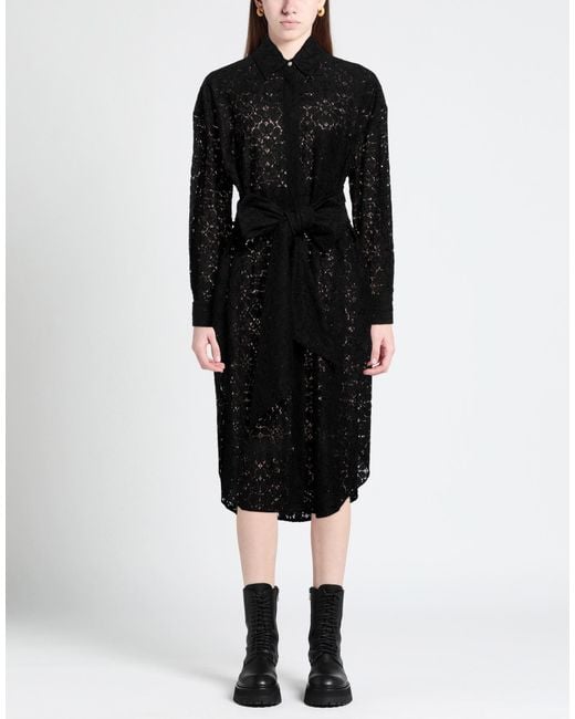 Alexandre Vauthier Black Midi Dress