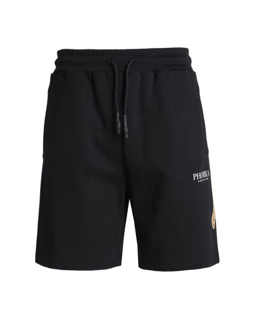 PHOBIA ARCHIVE Black Shorts & Bermuda Shorts for men