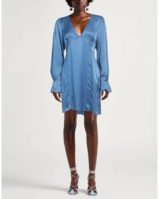 Semicouture Blue Mini Dress