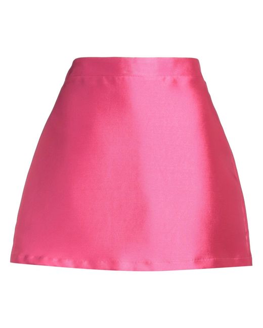 Silvian Heach Pink Fuchsia Mini Skirt Polyester