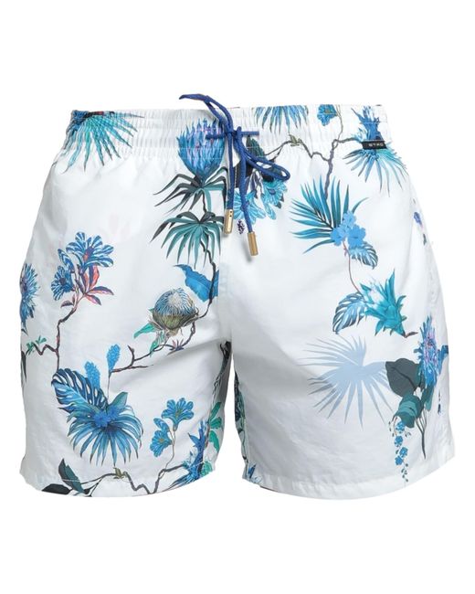 Etro Blue Swim Trunks for men