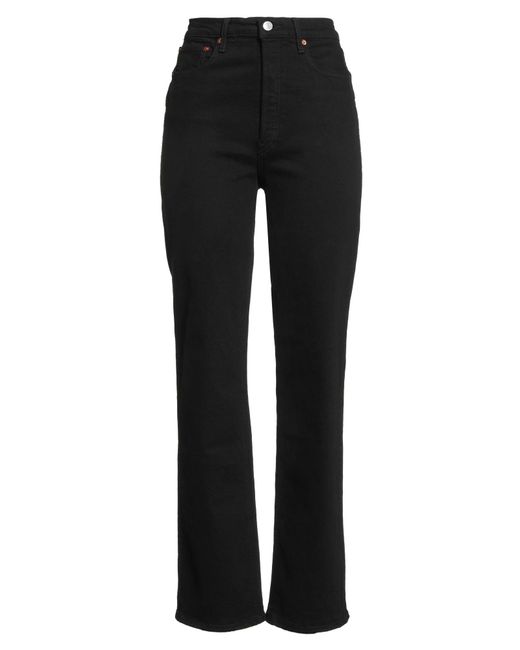 Re/done Black Jeans Cotton, Elastane