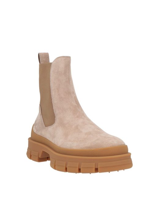 Moncler Brown Ankle Boots Leather