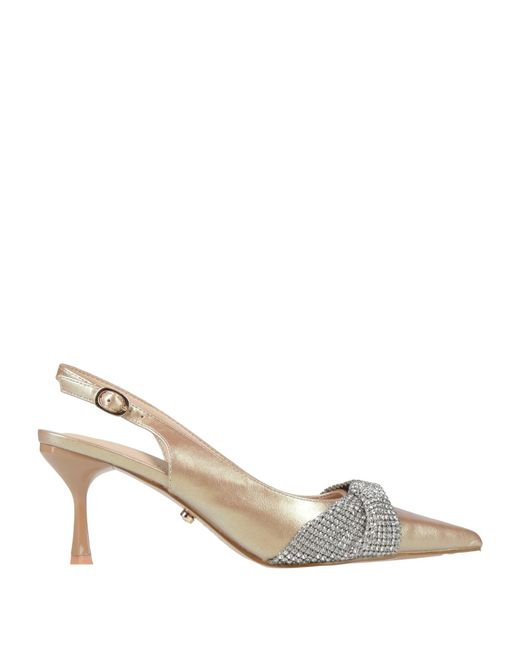 Twenty Four Haitch Metallic Pumps