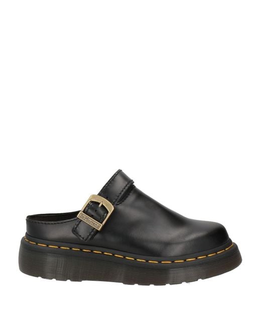 Dr. Martens Black Mules & Clogs Leather