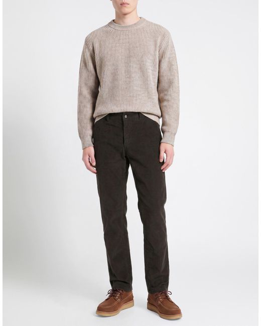 Department 5 Black Pants Cotton, Rubber for men