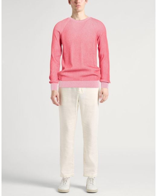 Pullover Moorer de hombre de color Pink