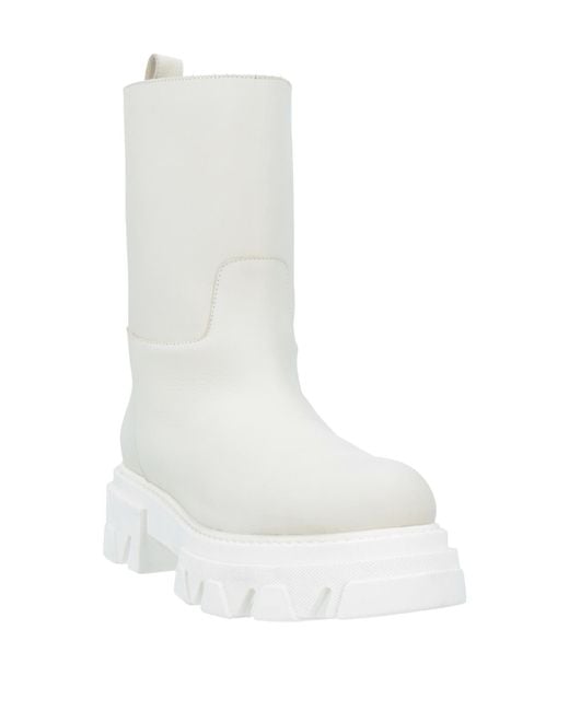 P.A.R.O.S.H. White Ankle Boots