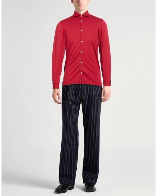 Fedeli Red Shirt for men