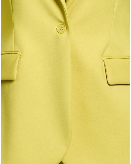 P.A.R.O.S.H. Yellow Blazer Virgin Wool, Elastane