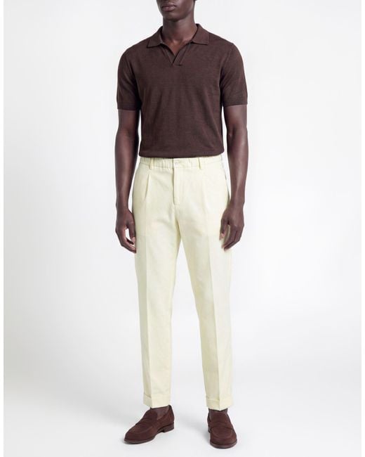 Briglia 1949 White Pants Virgin Wool, Elastane for men