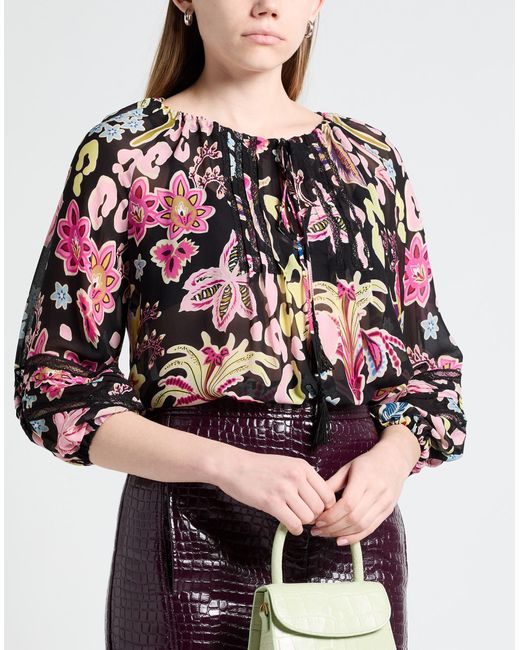 ERMANNO FIRENZE Pink Top Viscose, Polyamide