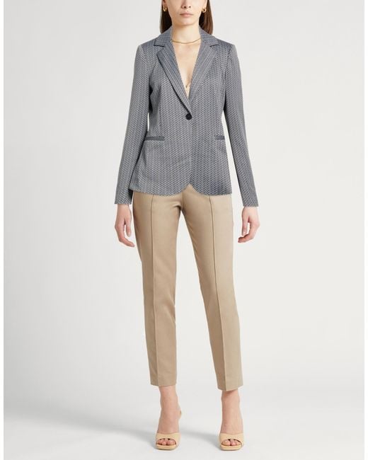 Liu Jo Gray Blazer Polyester, Polyamide, Elastane