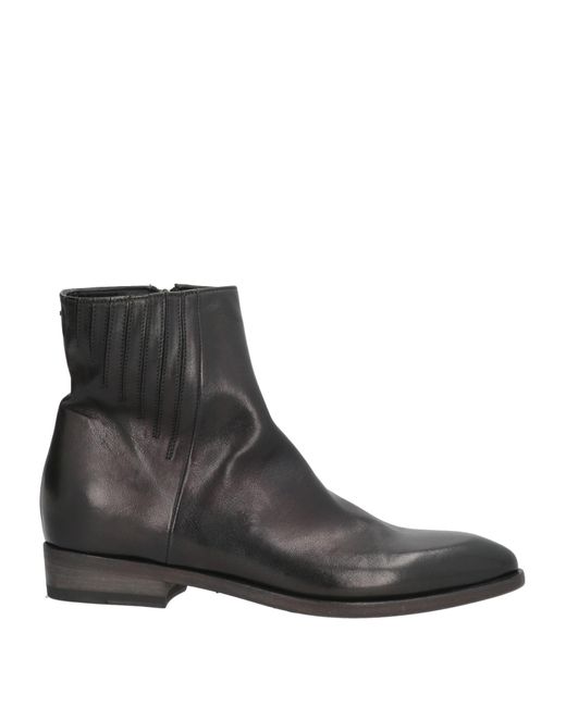 Pantanetti Black Ankle Boots Leather