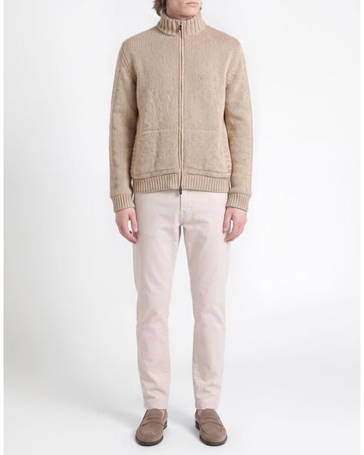 Fedeli Natural Cardigan Cashmere for men