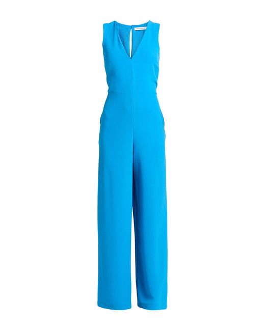 SIMONA CORSELLINI Blue Jumpsuit Polyester, Elastane