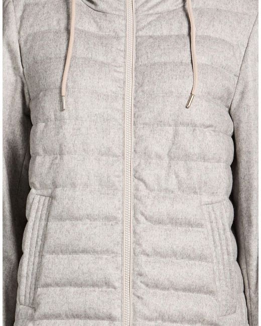 Herno Gray Puffer Silk, Cashmere, Polyamide, Elastane
