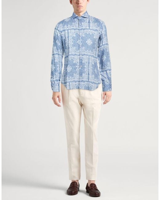 Fedeli Blue Shirts for men
