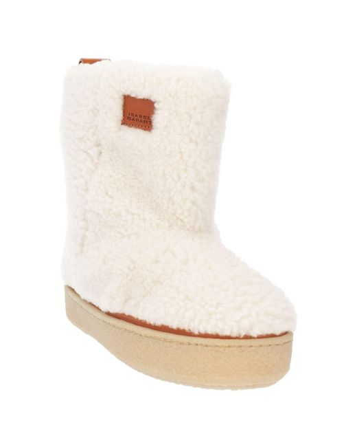 Isabel Marant White Ankle Boots