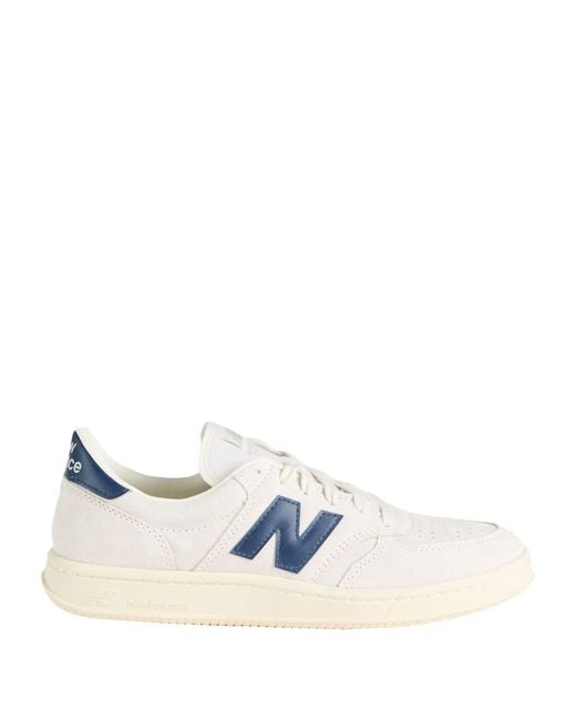 New Balance White Ct500 Sneakers Leather, Textile Fibers for men