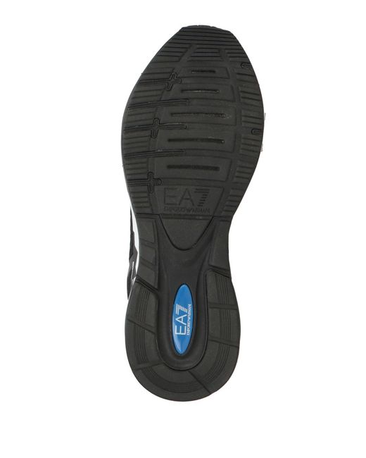 EA7 Black Sneakers Polyester, Polyurethane