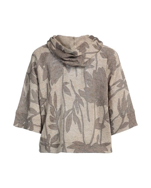 Brunello Cucinelli Natural Sand Sweater Linen, Silk, Cotton, Ecobrass