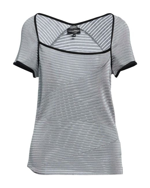 Emporio Armani Gray Sweater Viscose, Polyamide