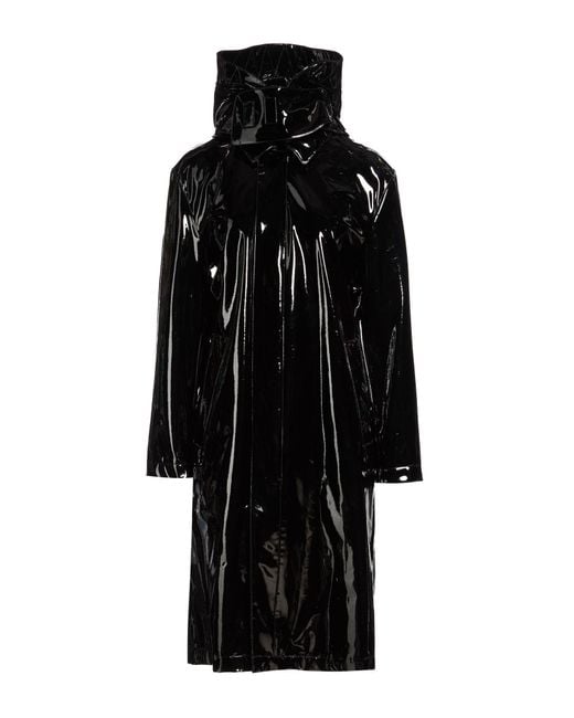 Add Black Overcoat & Trench Coat Polyester