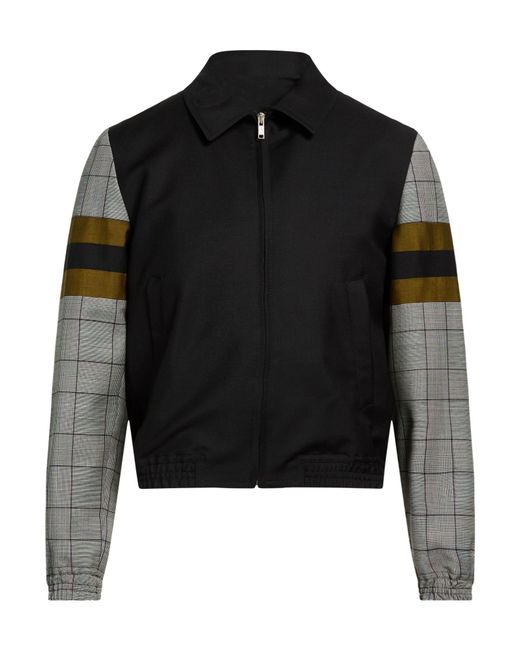 Kris Van Assche Black Jacket Cotton, Mohair Wool for men