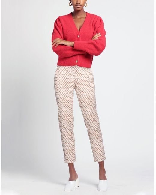 Peserico Pink Pants Cotton, Elastane