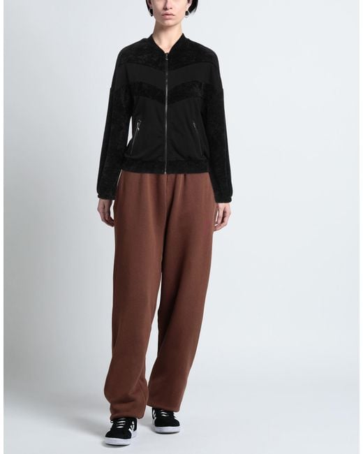 Diana Gallesi Black Sweatshirt Polyester, Cotton