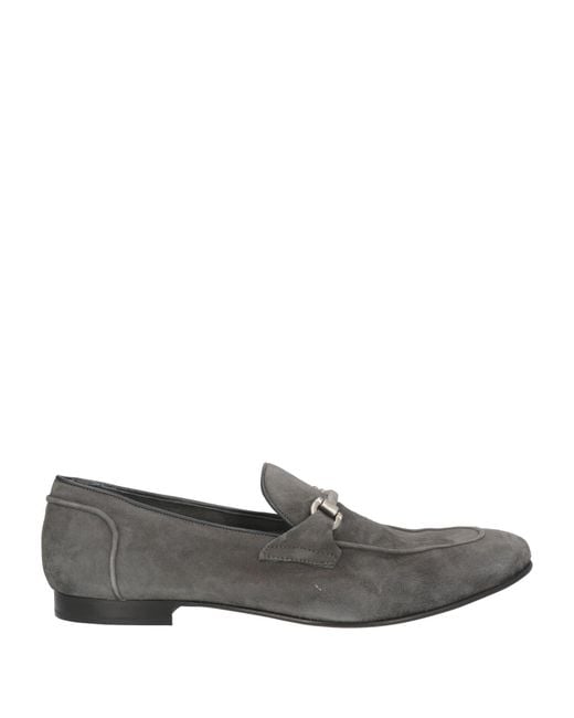 Piumi Gray Loafers Leather for men