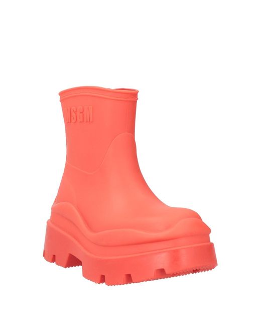 MSGM Pink Ankle Boots