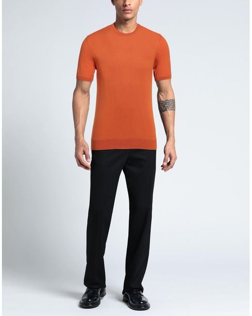 Alpha Studio Orange Sweater for men