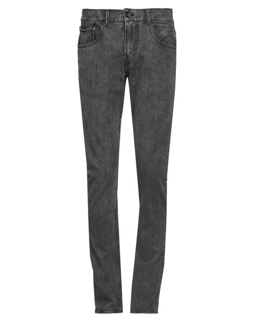 Quiksilver Gray Jeans Cotton, Polyester, Elastane for men