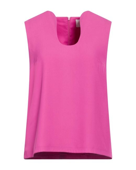 Compagnia Italiana Pink Fuchsia Top Polyester, Elastane