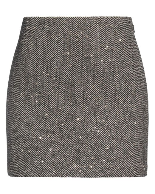 Twin Set Gray Mini Skirt