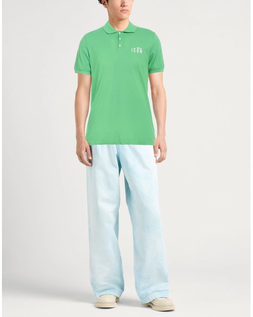 Polo DSquared² de hombre de color Green