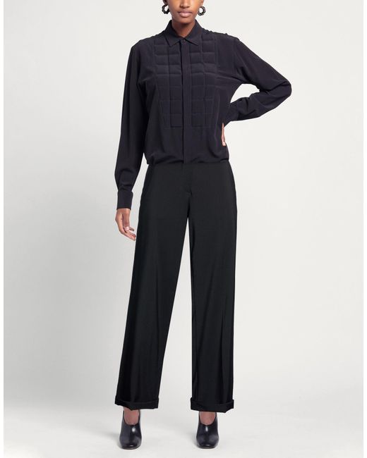 TRUE NYC Blue Pants Virgin Wool, Polyamide, Elastane