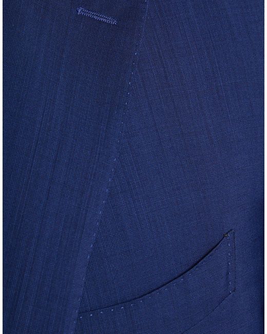 Canali Blue Bright Suit Wool for men