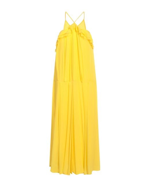 8pm Yellow Midi Dress
