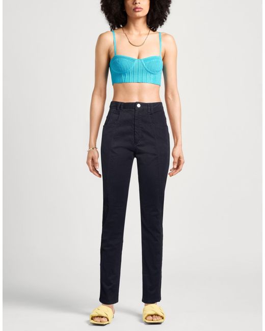 Isabel Marant Blue Pants Cotton, Elastane