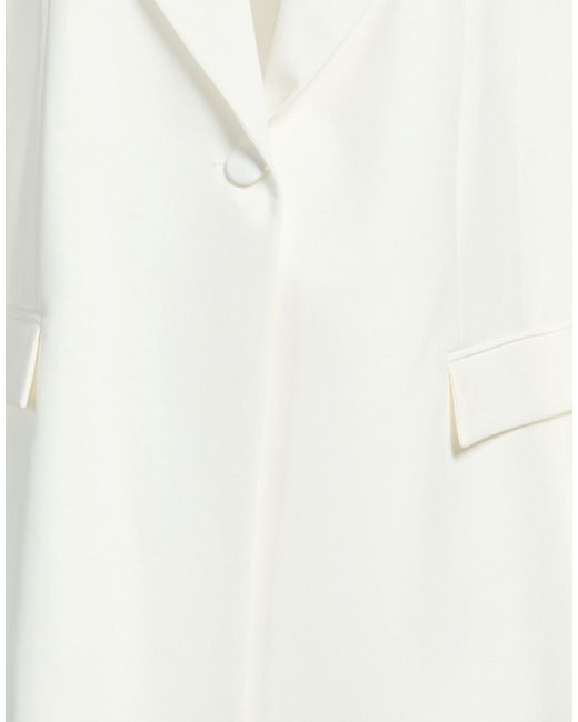 Relish White Blazer Polyester, Elastane